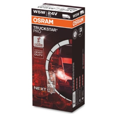 OSRAM Крушка OSRAM W5W, 24V, 5W, 50lm, 10 броя