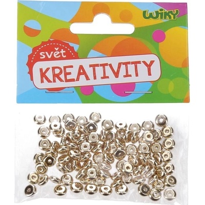 Korálky zlaté 5x2mm 100ks