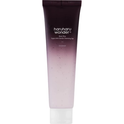 haruharu wonder Black Rice Triple AHA Gentle Cleansing Gel - Нежен ексфолиращ гел с екстракт от черен ориз - 100мл