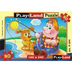 Play Land Пъзел На риболов с куче 80 елемента