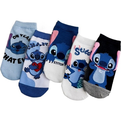 Snugs Detské ponožky Stitch 5-8 rokov 5 párov