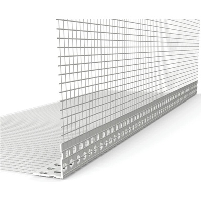 Lišta PVC so sietkou100x2,5m Vertex rohová