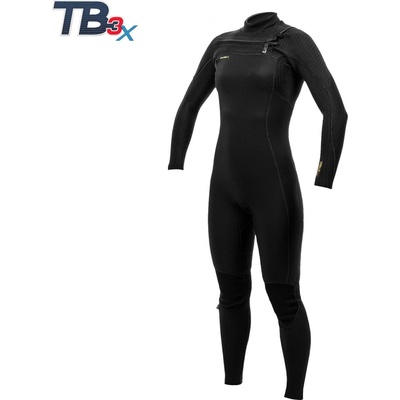 O'Neill Wms Hyperfreak 5/4+ Chest Zip Full black/black