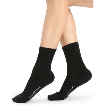 Icebreaker Wmns Lifestyle Light Crew Black