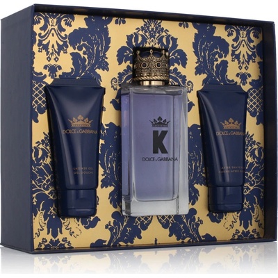 Dolce & Gabbana K pour Homme EDT 100 ml + balzám po holení 50 ml + sprchový gel 50 ml dárková sada
