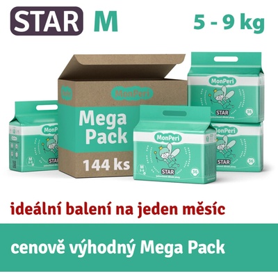 MonPeri STAR M 5-9 kg 3 144 ks