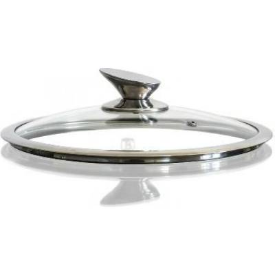 Pro-Tech shop Skleněná poklice s nerezovým okrajem Metallic Line 16cm 55967