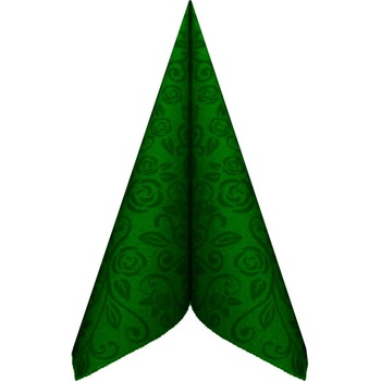 Gastro Premium 89206 servítka dekorovaná tmavozelená 40x40cm