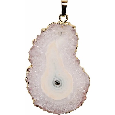 Nefertitis Sluneční křišťál řez krápníkem přívěsek bílý NF45601