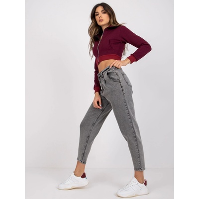 Basic dámské džíny s vysokým pasem mr sp 255.56p gray