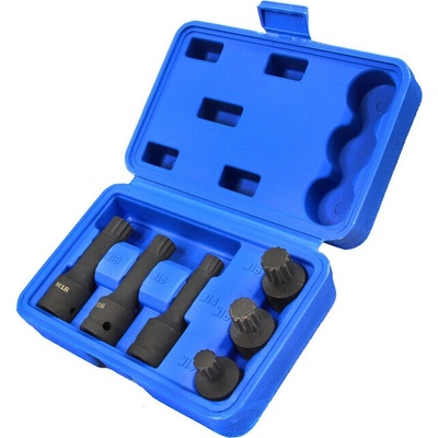 MARPOL SADA RÁZOVÝCH NADSTAVCOV SPLINE 1/2" M14-M16-M18 6KS