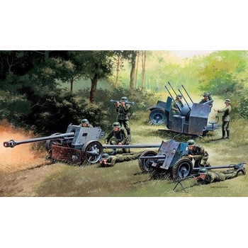 Italeri GERMAN GUNS SET: PAK35 PAK40 FLAK38 1:72