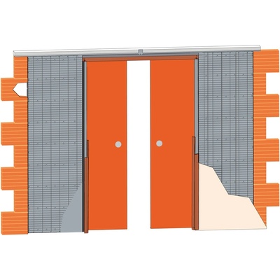 pouzdro JAP 711 LATENTE LINE - KOMFORT 1850 mm Výška: 210 cm, Tloušťka zdi: 150 mm, do ZDI