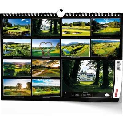 Golf české resorty nástěnný Baloušek 2027