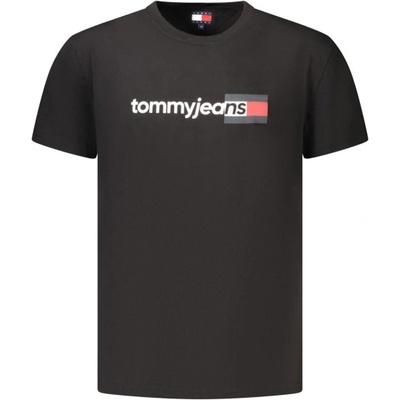 Tommy Hilfiger Мъжка тениска с къс ръкав tommy hilfiger, Размер l, Цвят Черен (dm0dm23406_nebds)