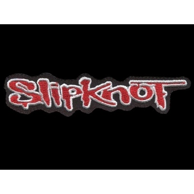 Nášivka SLIPKNOT nápis red low vyšívaná zažehlovací