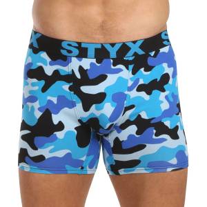 Styx Мъжки боксерки Styx long art спортна еластика камуфлаж синьо Styx | Mnogotsveten | МЪЖЕ | XXL