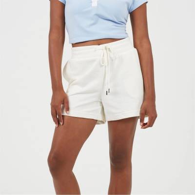 Brave Soul Дамски къси панталони Brave Soul Womens Soft Jersey Shorts with Drawstring Waist - Off White