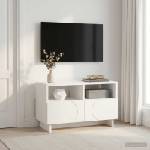 vidaXL ТВ стойка 60 x 34.5 x 40 cm Бяло Инженерна дървесина (8011459)