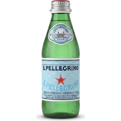 San Pellegrino perlivá minerální voda sklo 0,25 l