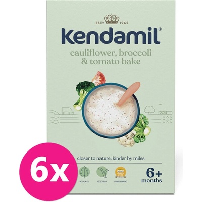 Kendamil Mliečna s brokolicami karfiolom a paradajkami 6 x 150 g