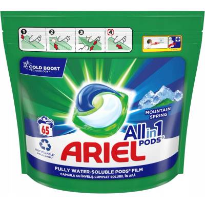 Ariel All in1 Pods 3v1 prací kapsle Mountain Spring 65 PD
