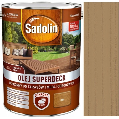 Sadolin Olej Superdeck na terasy a zahradní nábytek dub 2,5L