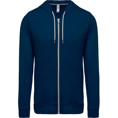 Kariban K438 s kapucí na zip COT20K43800300 navy