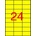 APLI Етикет, 70x37 mm, цветен, APLI, жълт, 2400 етикета в опаковка 11834 (11834)