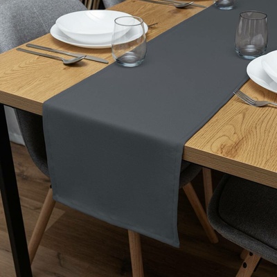 Biante běhoun Rongo RG-017 Tmavě šedý 35x140 cm