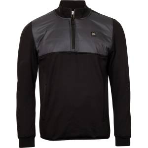 Calvin Klein Golf Яке Calvin Klein Golf Men's Half Zip Performance Jacket - Black