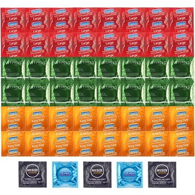 Durex Deluxe Package Larger Condoms - 53 XL Condoms