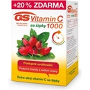Vitamíny a minerály GS GS Vitamin C 1000 se šípky, 100+20 tablet