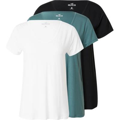 HOLLISTER Тениска 'emea' синьо, черно, бяло, размер xs