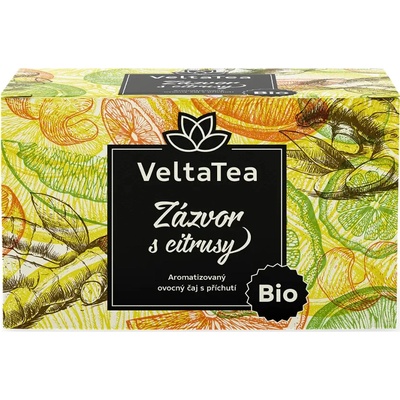 Velta Tea BIO čaj zázvor s citrusy 20 ks