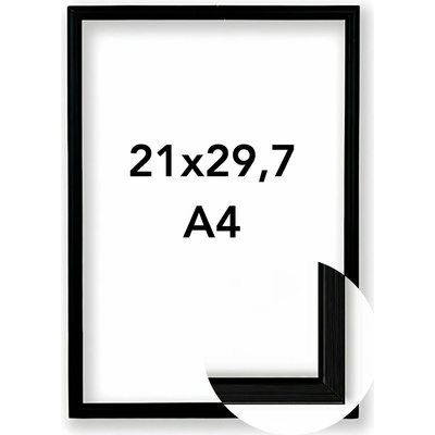 Fotorámeček Virginia Rozměr: A4 - 21 x 29,7 cm, Barva: Černá, Typ zasklení: Plexi