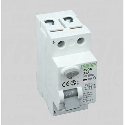Tracon 2P 63A 30mA 6kA A/AC EVOG2P6303