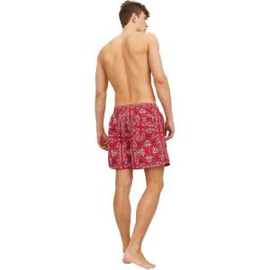 JACK & JONES Бански гащета Jack & jones Jpstfiji Bandana swimming shorts - Red (Red)