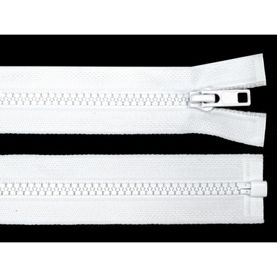 Kostěný zip No 5 délka 35 cm bundový, malé, 101 bílá