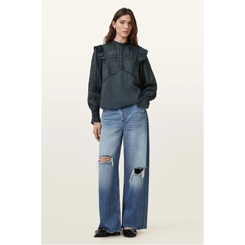 AllSaints Памучна блуза AllSaints HEATHER (W038PC)