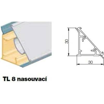 SCILM TL8 - Hliníková lišta nasouvací 4000/30/30