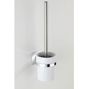 Wenko WC štětka bez vrtání TurboLoc QUADRO kovově lesklá 36 x 10 x 12 cm