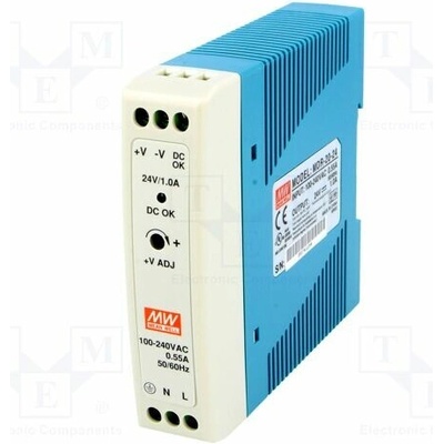 MEAN WELL MDR-20-24 Napájecí zdroj: spínaný; na lištu DIN; 24W; 24VDC; 1A; 85÷264VAC