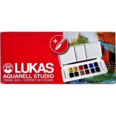 Lukas Aquarell Studio Travel Box Комплект акварелни бои 12 бр (768550000)