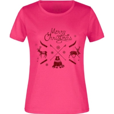 Tričko JM Christmas pink