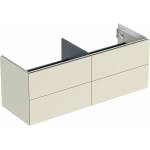 Geberit Стенен шкаф Geberit One, лъскав пясъчно сив, 135 см, с 4 чекмеджета (505.266.00.4)