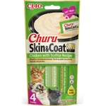 Inaba Foods Cat Ciao Churu Skin & Coat кремообразна храна за котки - пилешко, миди 4 x 14 г