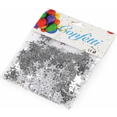 Konfety strieborné hviezdy
