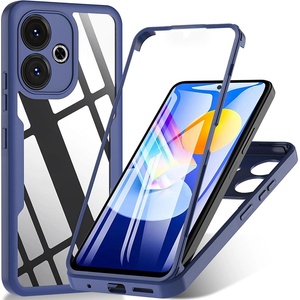 Techsuit Калъф за Xiaomi Redmi 13 / Poco M6 4G 4G + калъф - ColorVerse 360 Series - син