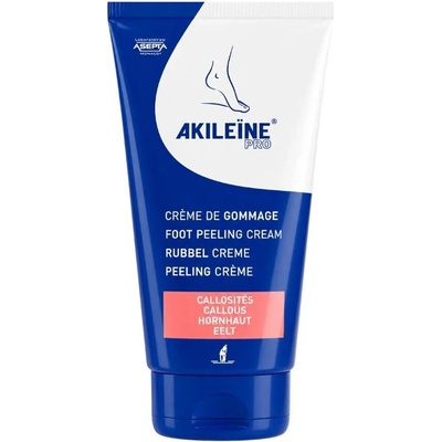 Akileine Blue Pro Peelingový krém pro hladkou pokožku nohou 150 ml